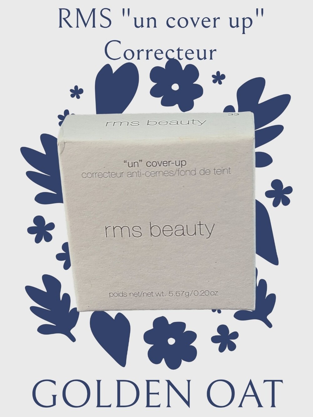 RMS Beauty UnCoverup Cream Concealer .20 Oz Golden Oat